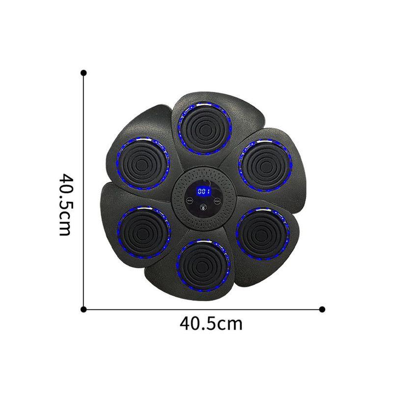 Máquina De Entrenamiento Box Sonido Bluetooth Y Guantes Azul-2