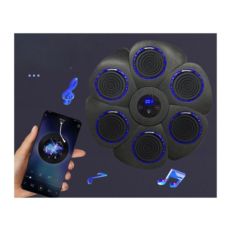 Máquina De Entrenamiento Box Sonido Bluetooth Y Guantes Azul-3