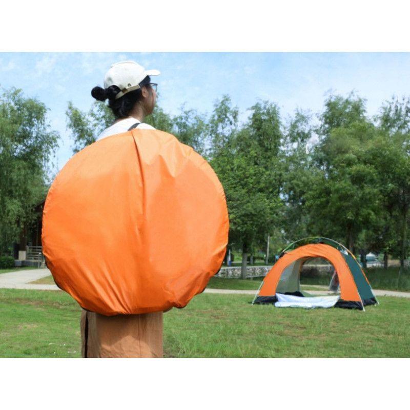 Carpa 3 Estaciones Ultra Liviana para 4 Personas Lluvia suave Verde-3