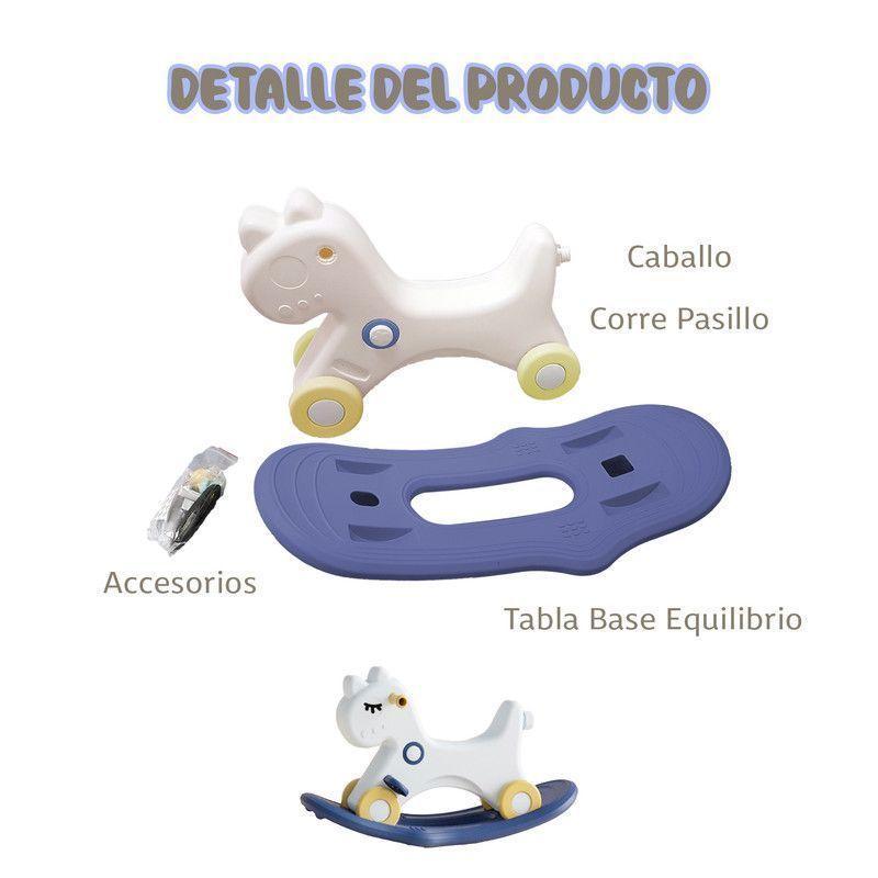 Caballo 3 En 1, Balancín, Andador, Tabla Equilibrio Y Sonido-2