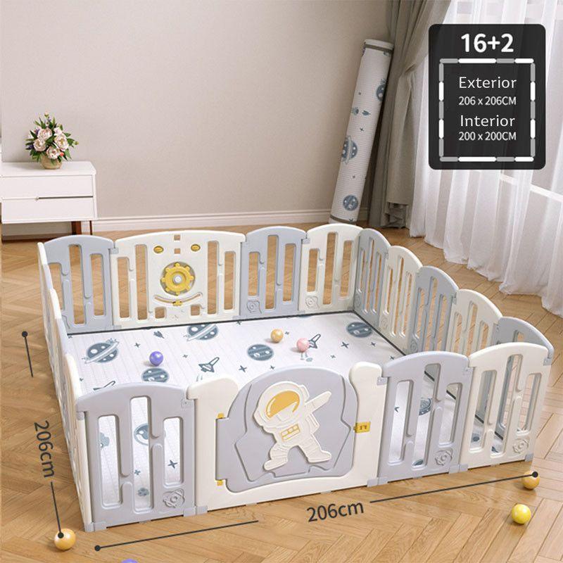 Corral 16 piezas más alfombra modelo SpaceMan-2