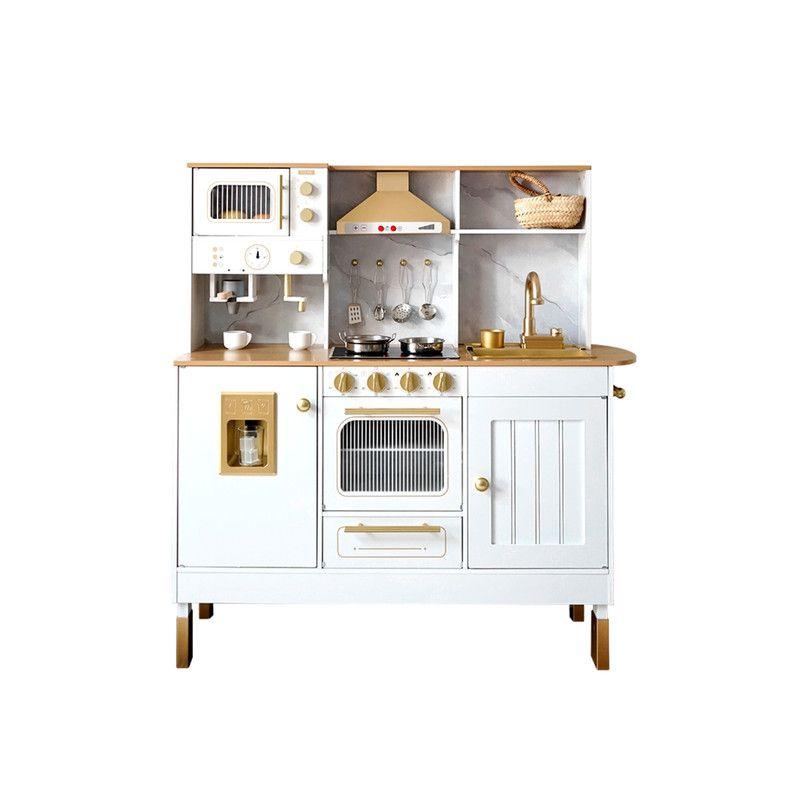 Cocina Infantil De Madera Con Microondas, Café, Horno Y Más-0