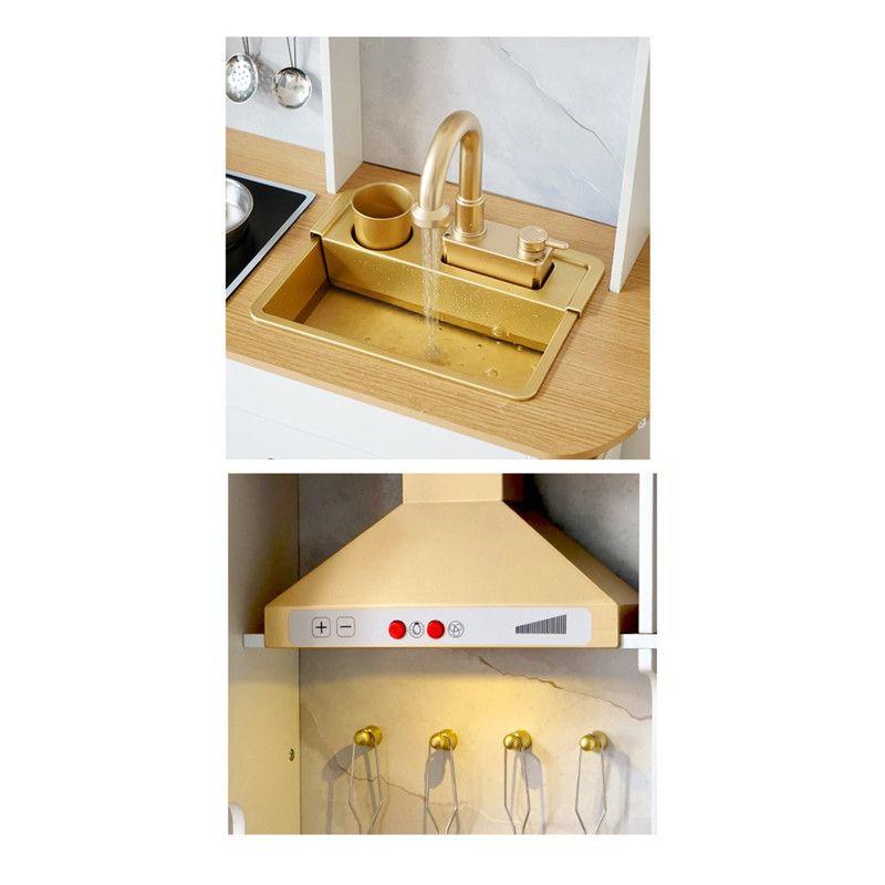 Cocina Infantil De Madera Con Microondas, Café, Horno Y Más-2