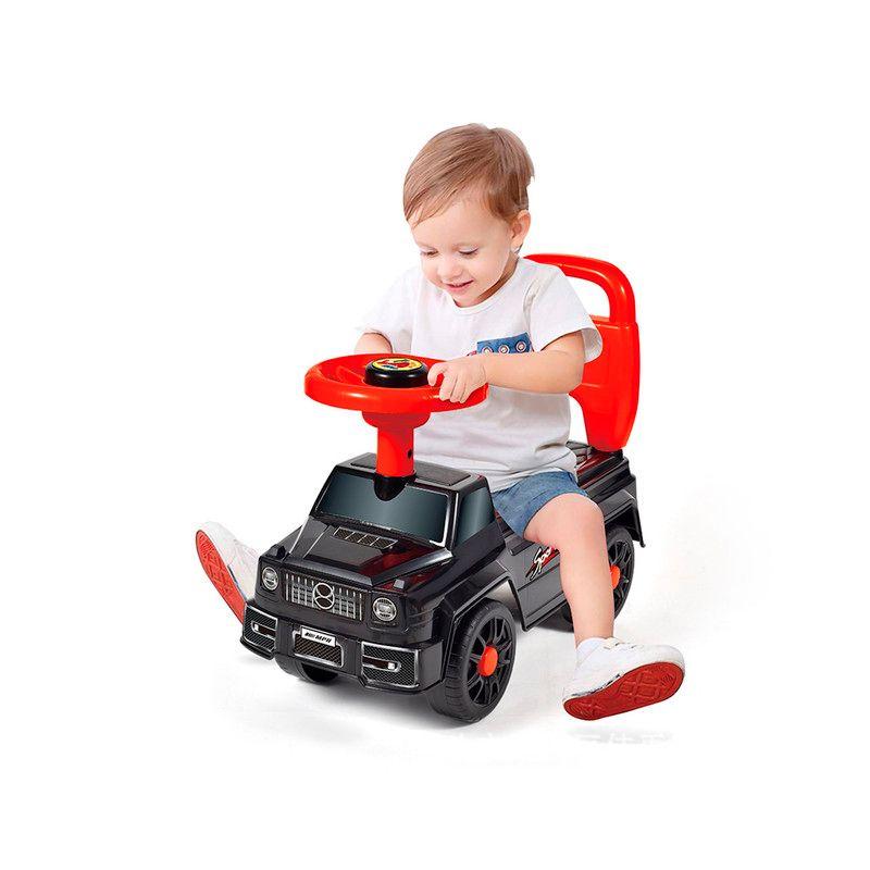 Auto Correpasillos y Andador Infantil con Sonido Negro-4