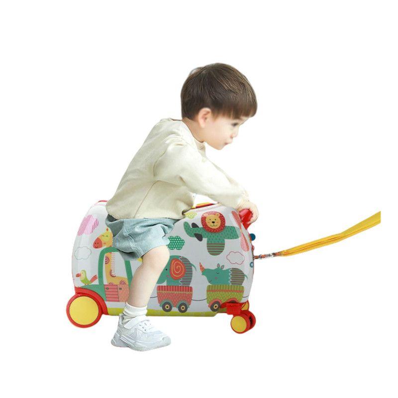 Maleta Andador Infantil con Ruedas y Arrastre Animales-3