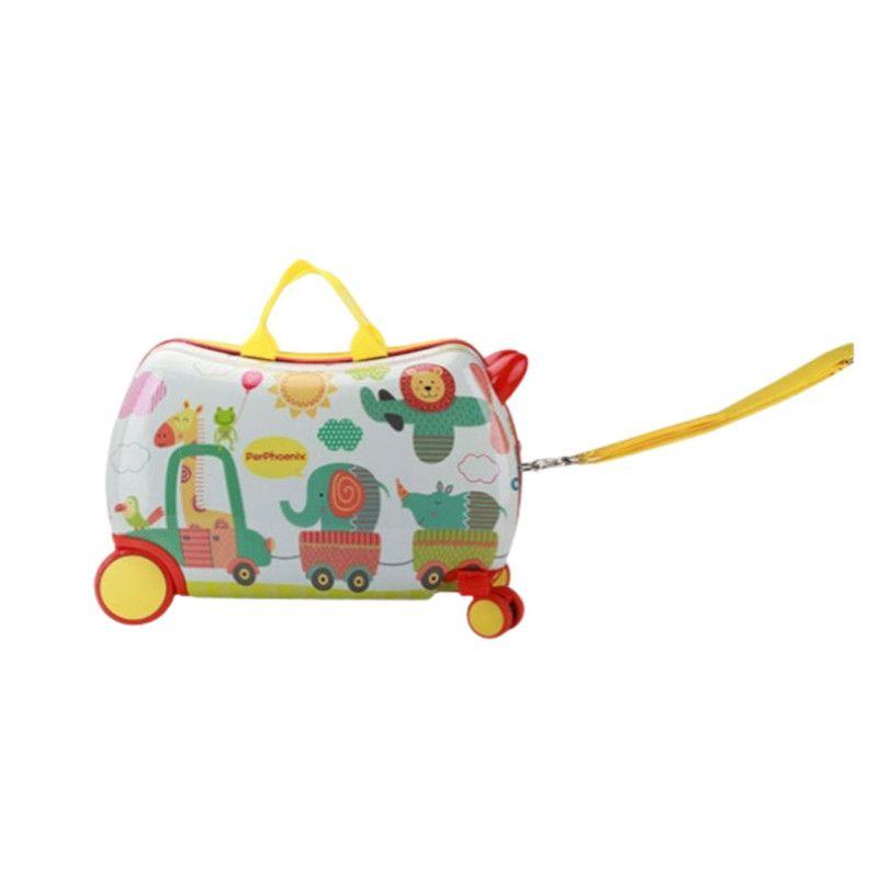 Maleta Andador Infantil con Ruedas y Arrastre Animales-4