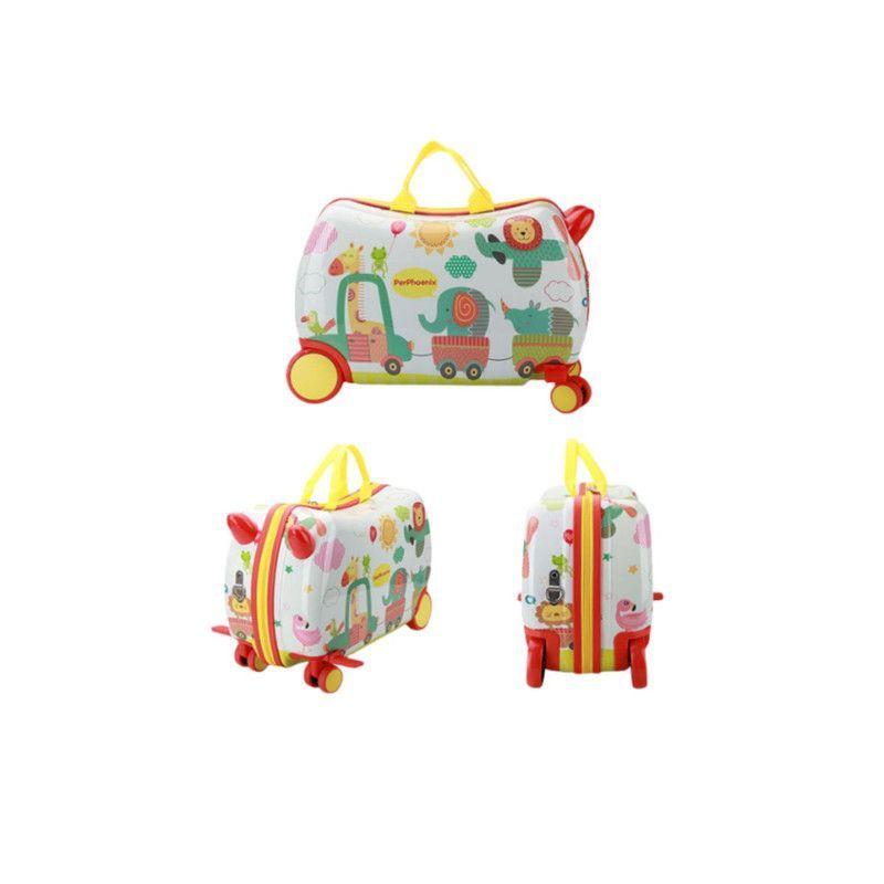 Maleta Andador Infantil con Ruedas y Arrastre Animales-2