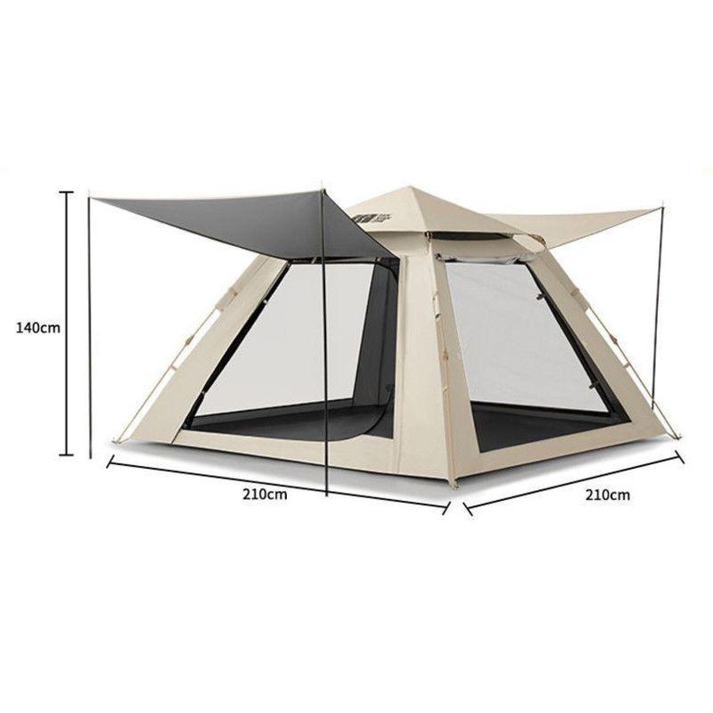 Carpa 3 Estaciones Premium para 5 Personas con Techo Largo Anti-UV 2000 mm-7
