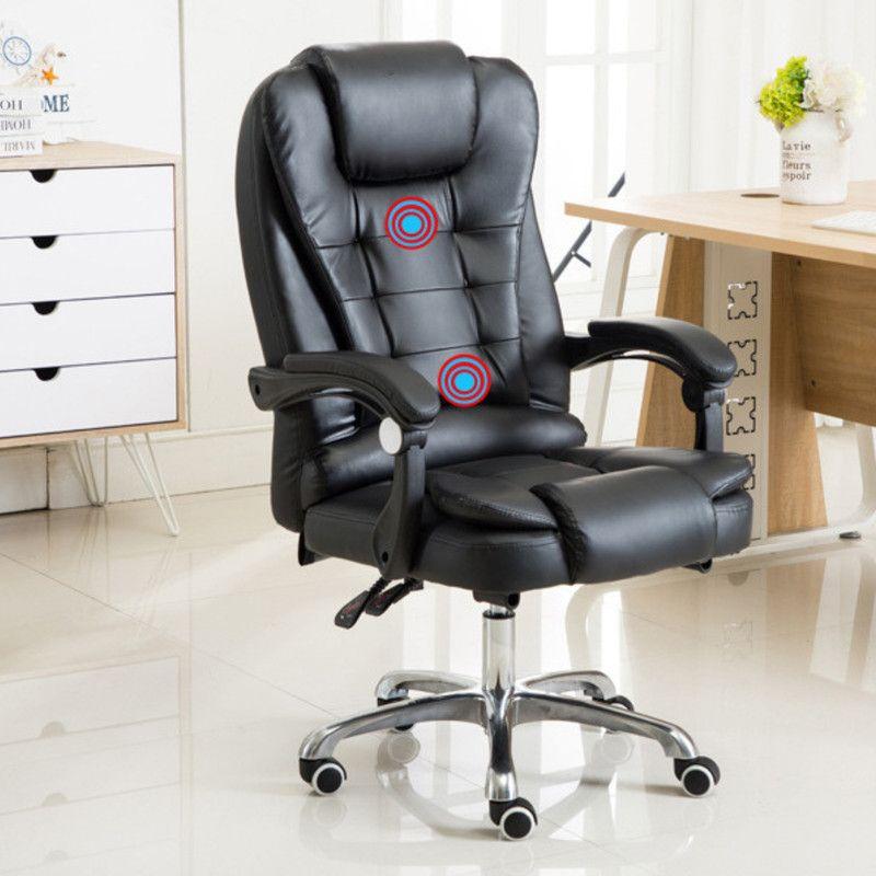 Silla Ejecutiva Ergonómica con Masaje y Reposapiés, de Eco Cuero-4