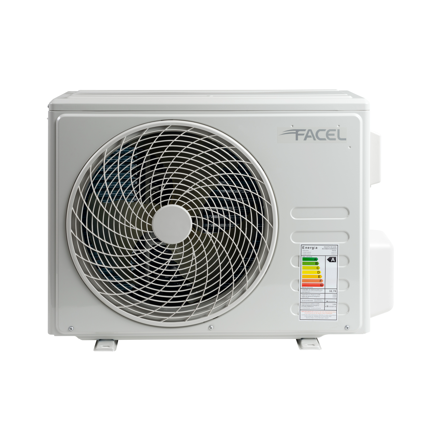 AIRE ACONDICIONADO FACEL INVERTER 24000 BTU, CON WIFI | BLANCO-2