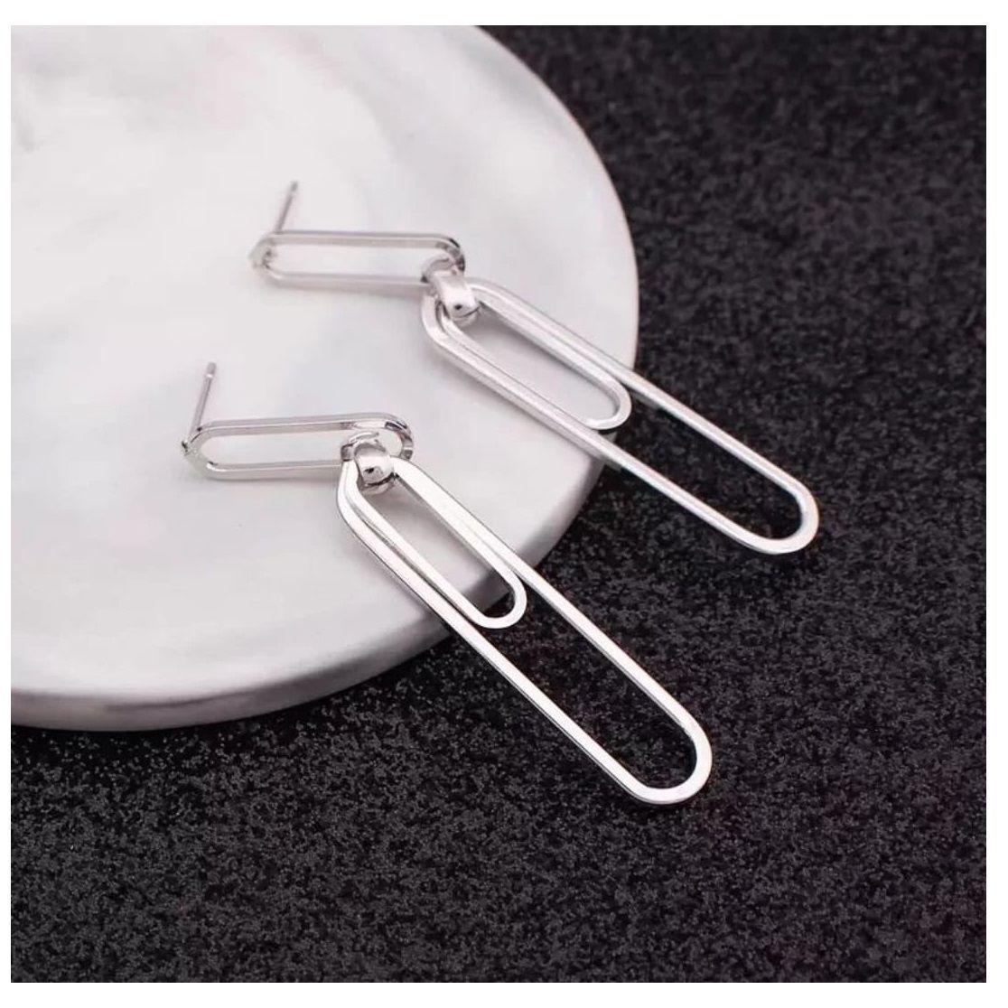 Aros dorados  office clip Silver-1