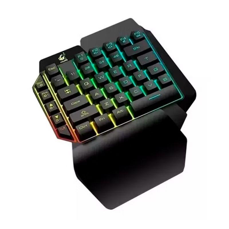 Teclado Gamer De Una Mano Mini Keyboard Rgb-1
