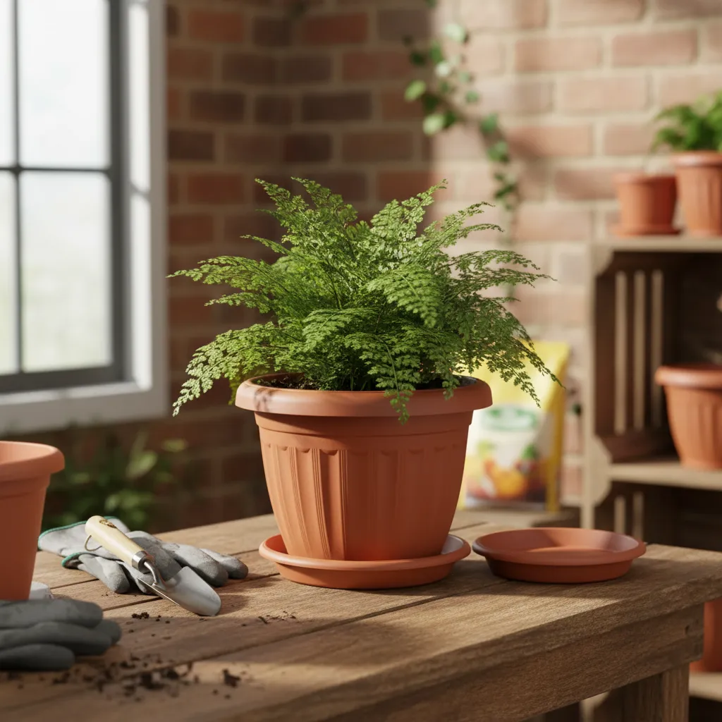 Macetero Plastico Redondo Terracota 15x21 5Cm-3