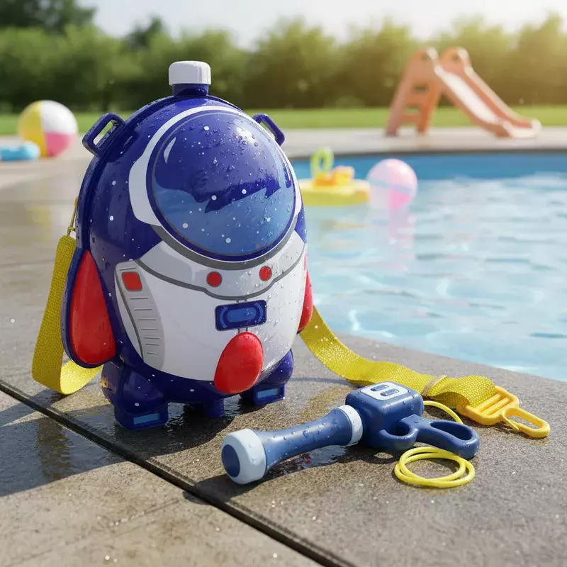 Mochila Pistola De Agua Infantil Astronauta Espacial-2