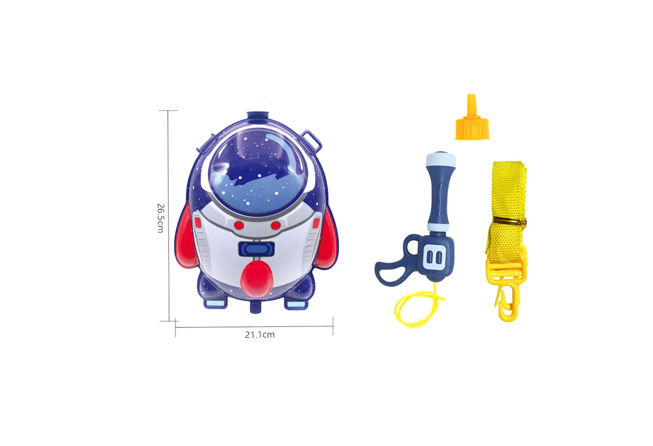 Mochila Pistola De Agua Infantil Astronauta Espacial-5