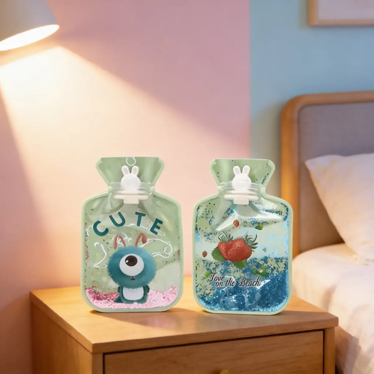 Set 3 Mini Guatero De Mano Kawaii Con Brillo 500ml-3