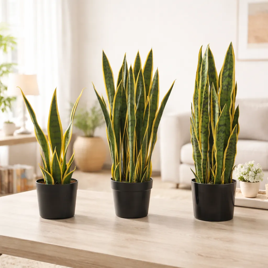 Planta Artificial Lengua De Suegra Con Macetero 90cm-3