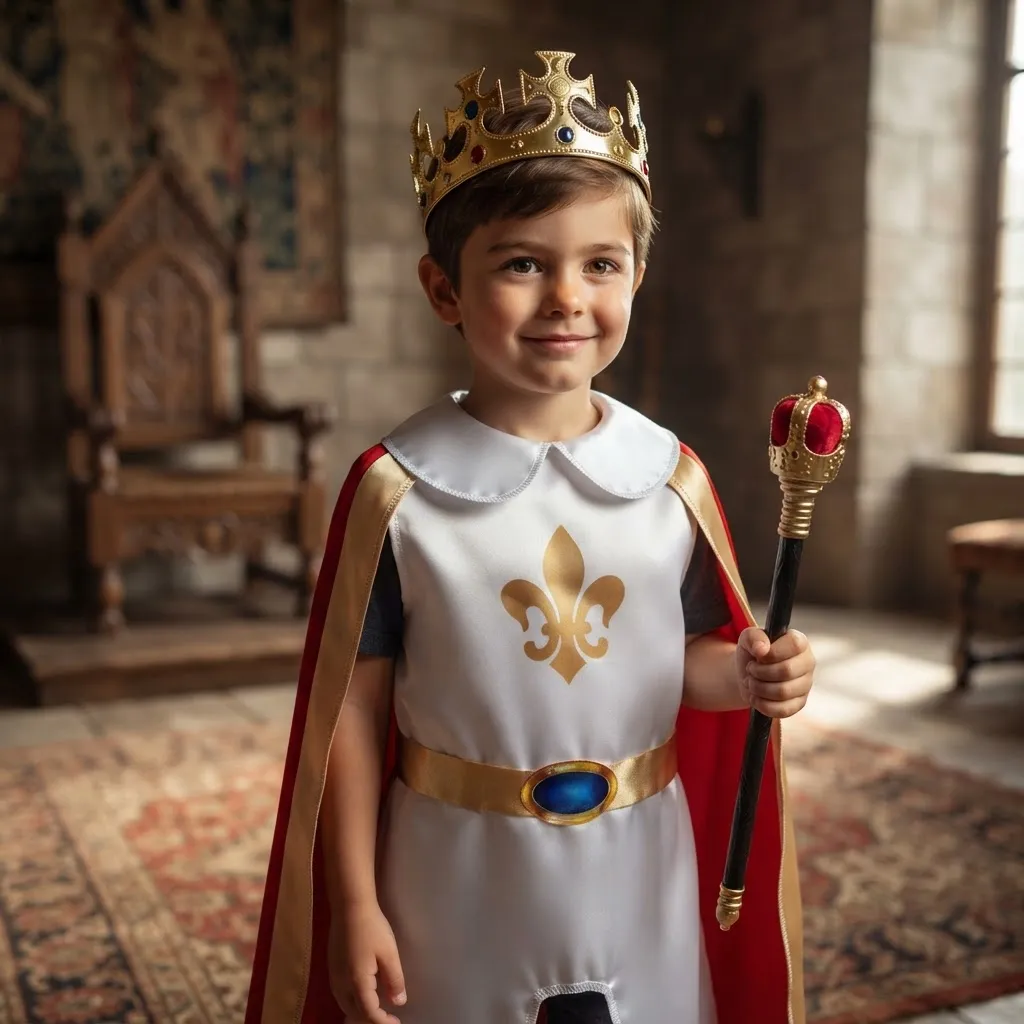 Disfraz De Rey infantil Con Accesorios-0
