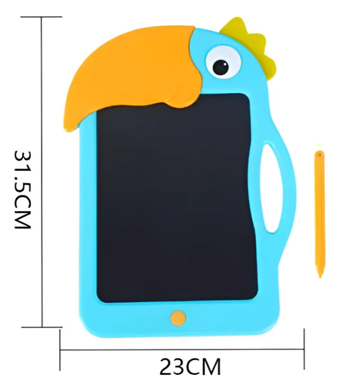 Pizarra M gica Lcd 12 Pulgadas Infantil Dise o Loro-2