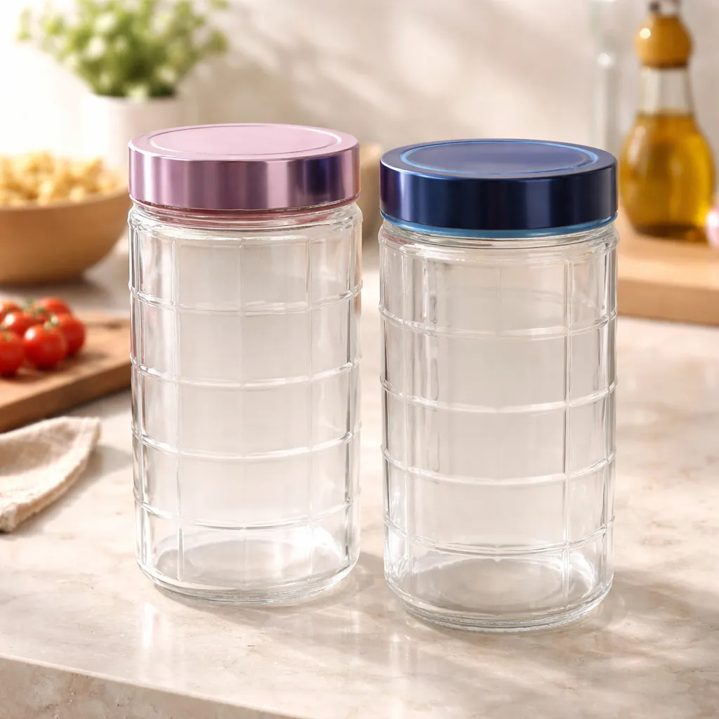 Frasco De Vidrio 1600ml Con Tapa Metalica Para Alimentos-4