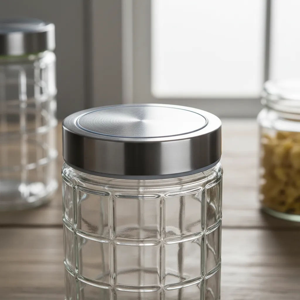 Frasco De Vidrio 1600ml Con Tapa Metalica Para Alimentos-6