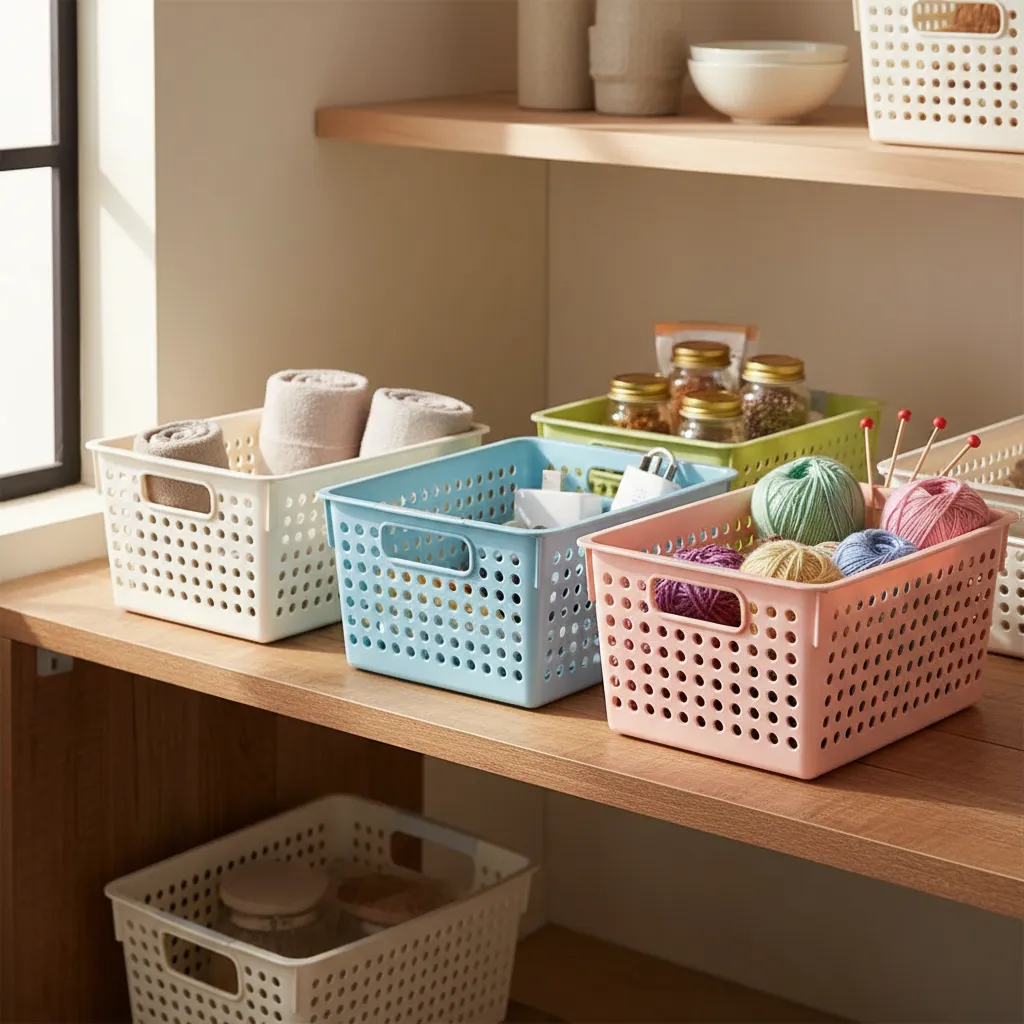 Canasto Organizador Plastico Multiuso 27 5x18 3x14 5cm-3