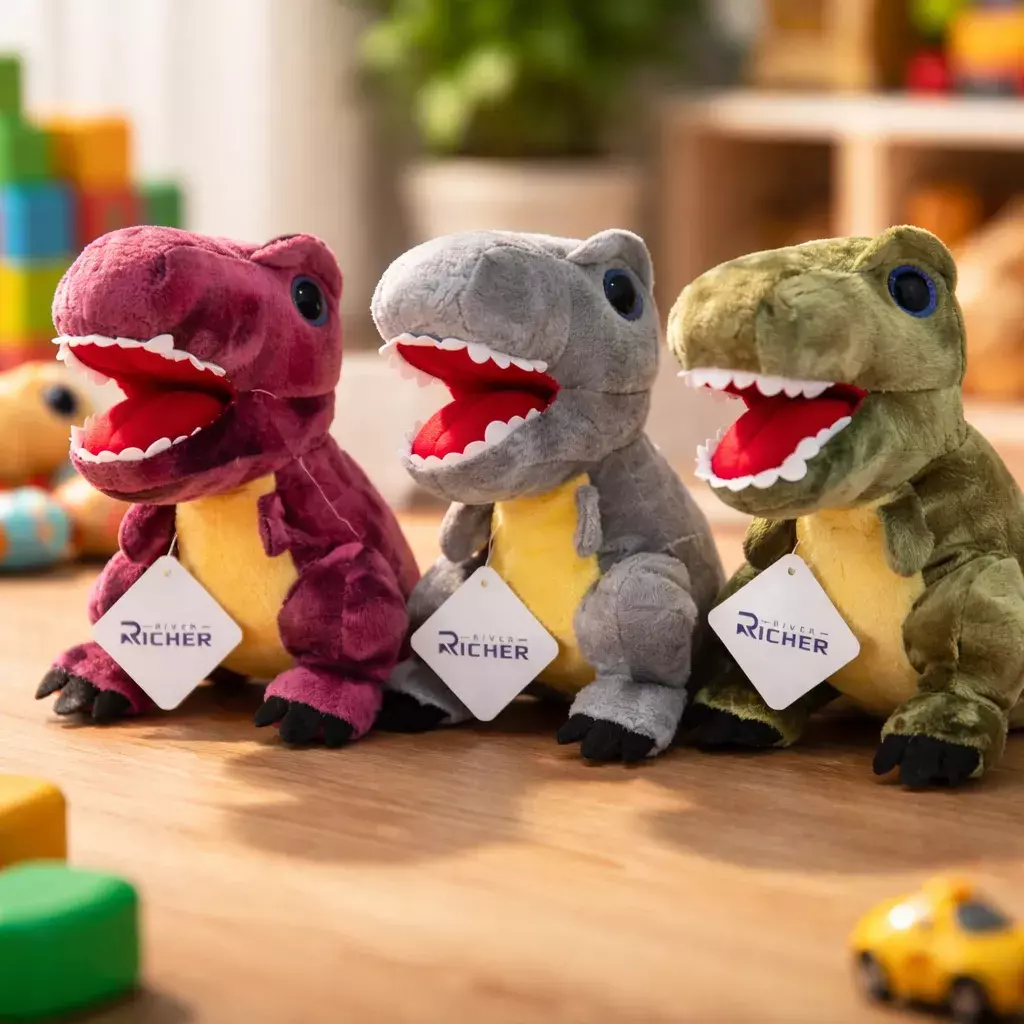 Peluche Dinosaurio T rex 23 25 Cm Suave Y Colorido-2