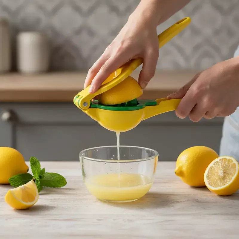 Exprimidor Manual De Limon Prensa Para Citricos Doble Mango-3