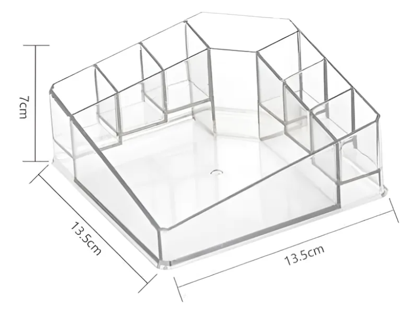 Organizador Acr lico Transparente para Maquillaje 7x13 5cm-4