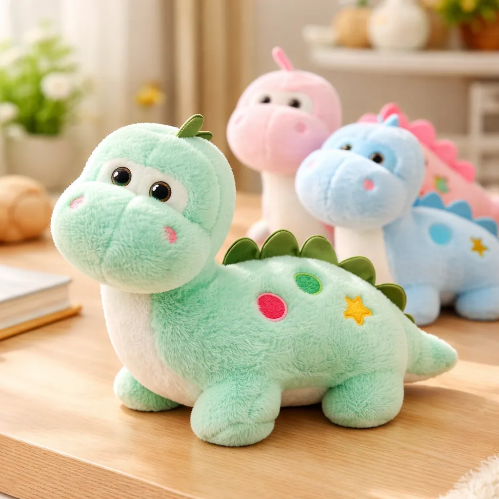 Peluche Dinosaurio Kawaii Tierno 23 25cm-3