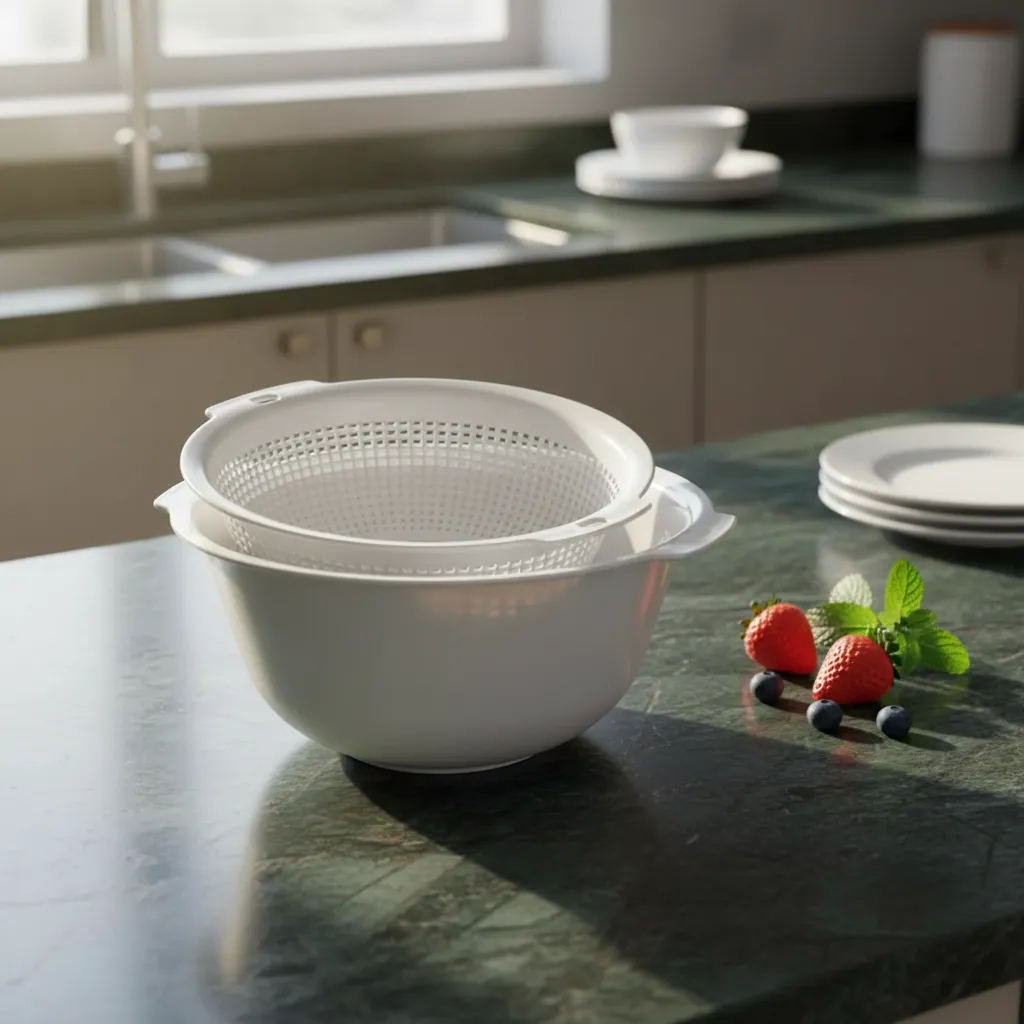 Set Colador Cesto Plastico Multiuso 23 5cmx10 6cm-2