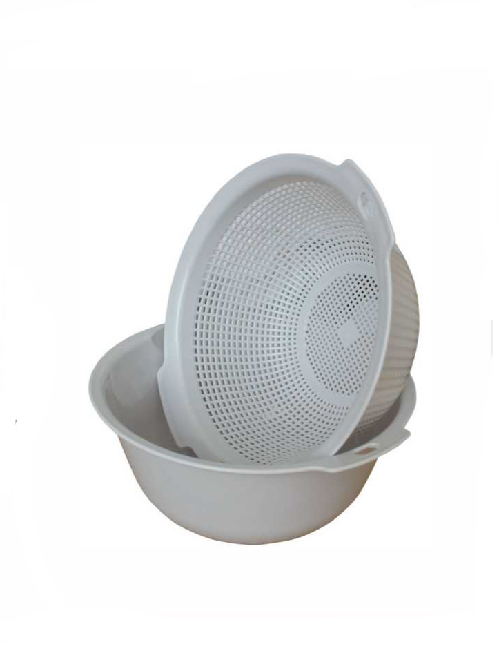 Set Colador Cesto Plastico Multiuso 23 5cmx10 6cm-4