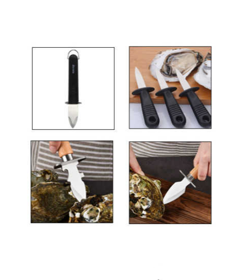 Cuchillo Mini Para Abrir Ostras Almejas Multiuso-2