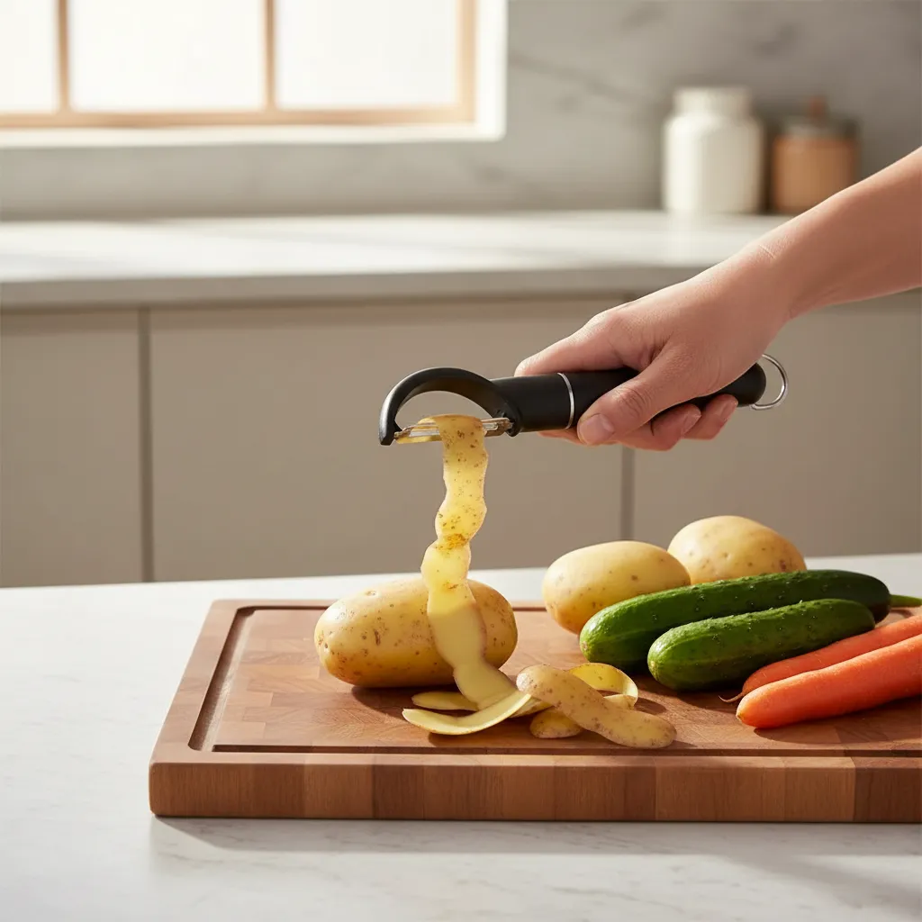 Pelador De Acero Inoxidable para Frutas y verduras-2