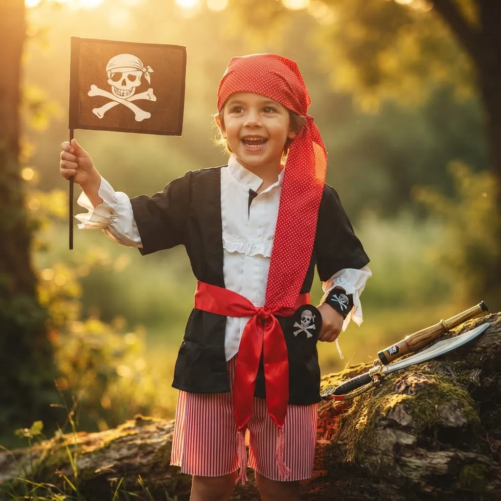 Disfraz De Pirata Con Accesorios-1