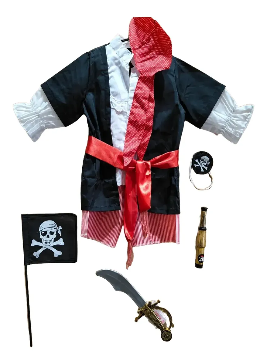 Disfraz De Pirata Con Accesorios-4