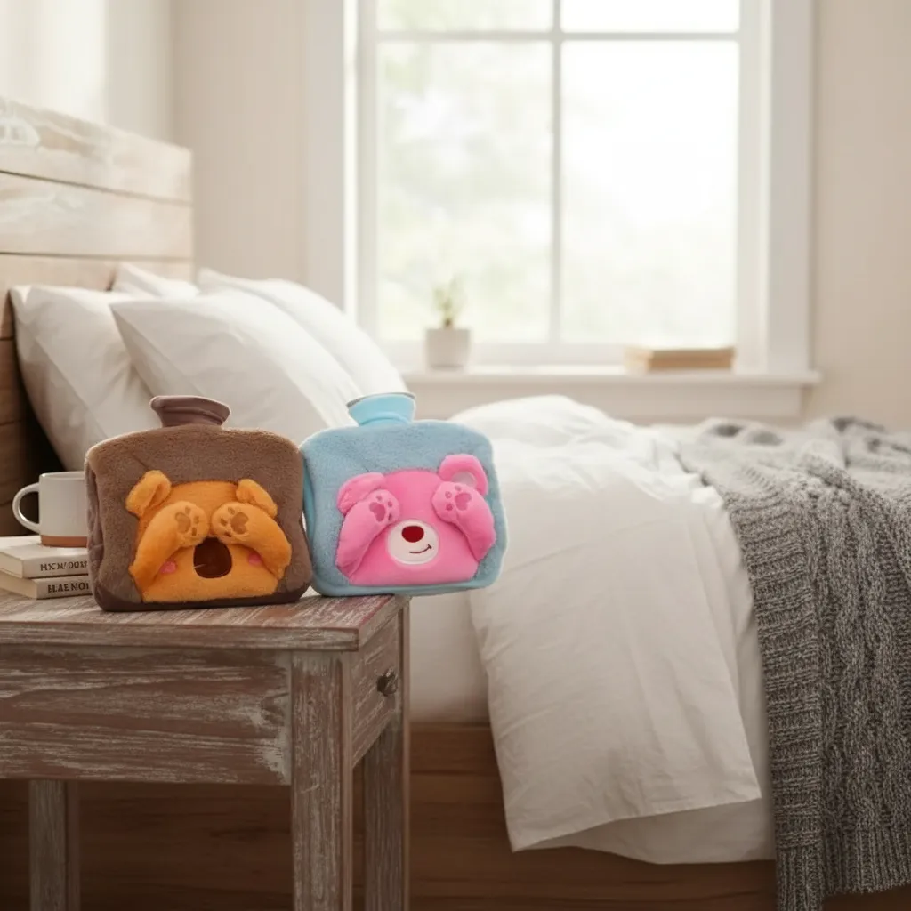 Guatero 1 5l Con Funda De Felpa Animalitos Y Bolsillo-2
