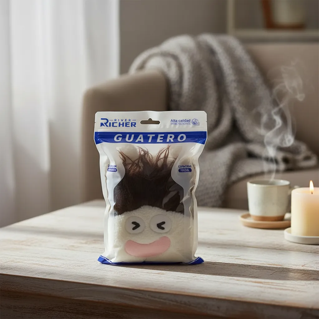 Guatero De Mano Peluche Dise o Monstruo Kawaii 1000ml-2