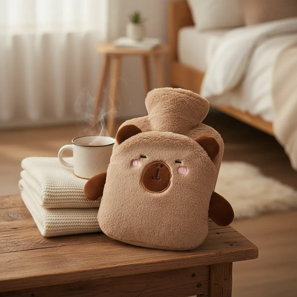 Guatero Bolsa De Agua Caliente 1000ml Con Funda Peluche-3