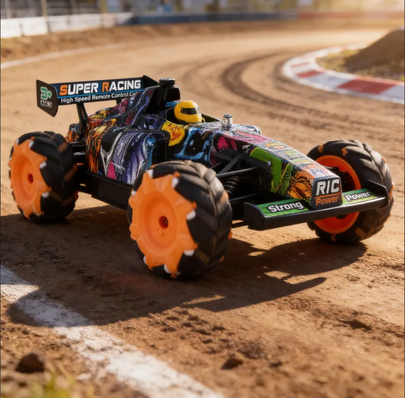 Auto A Control Remoto Stunt Drift 360 Recargable Con Luces-2