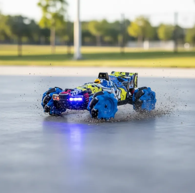 Auto A Control Remoto Stunt Drift 360 Recargable Con Luces-3