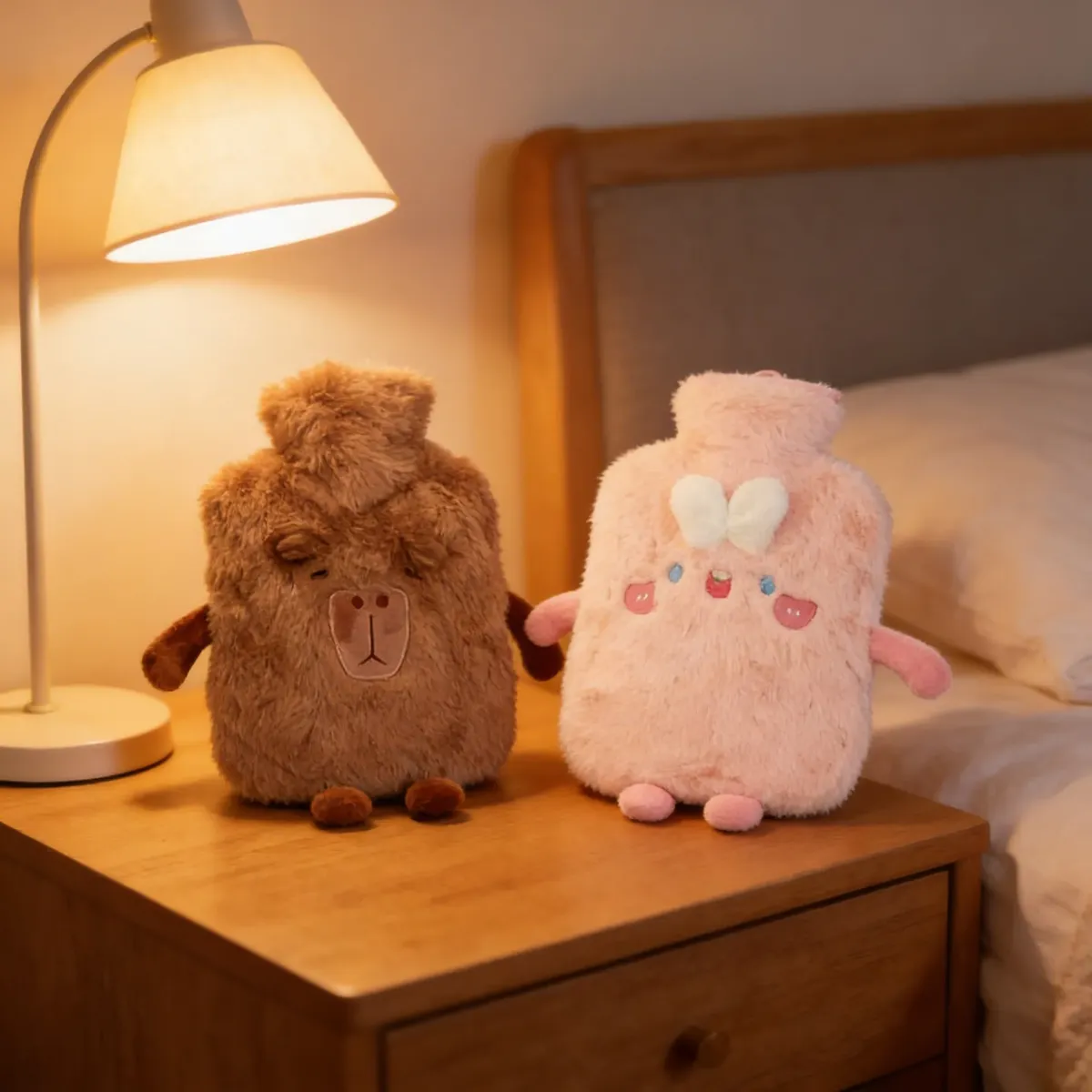 Guatero De Peluche Kawaii Dise o Animalito Para Fr o 1000ml-2