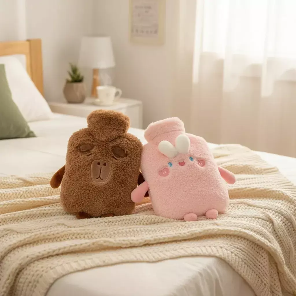 Guatero De Peluche Kawaii Dise o Animalito Para Fr o 1000ml-3