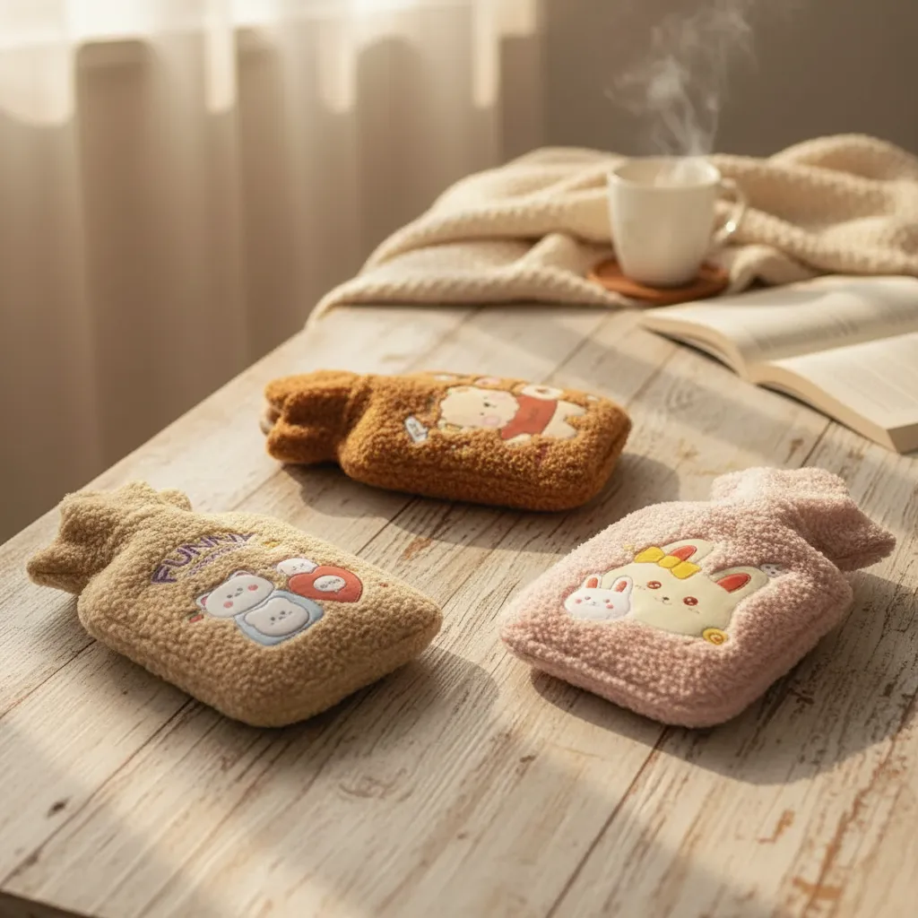 Set 2 Guatero Bolsa De Agua Caliente Kawaii Animalitos 300ml-3