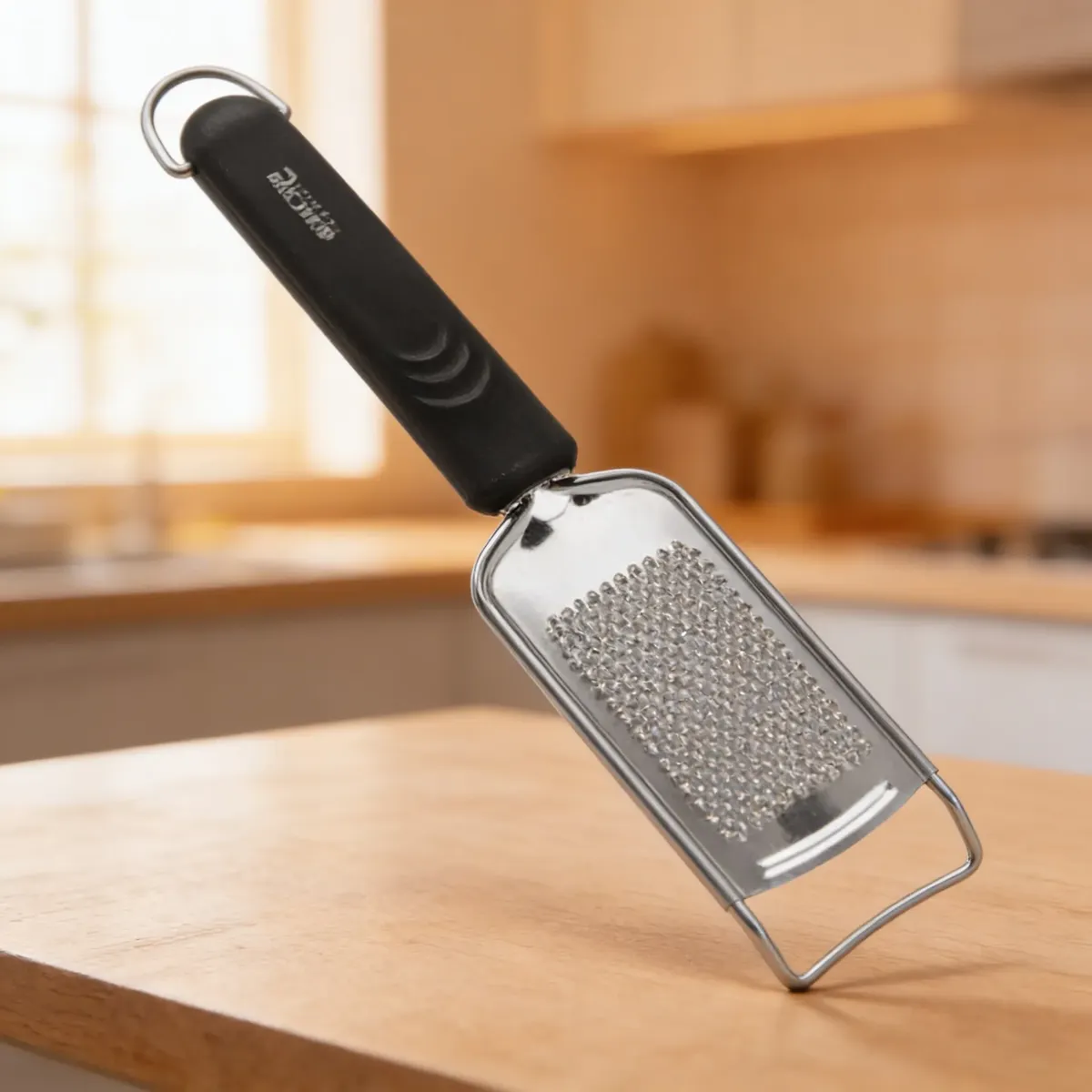 Rallador De Queso Manual Acero Inoxidable Cocina Con Mango-2