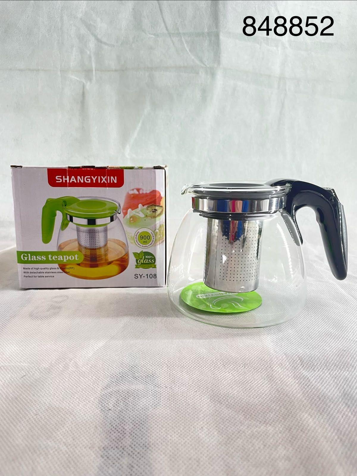 Tetera De Vidrio Con Infusor De Acero Inoxidable 900ml-3