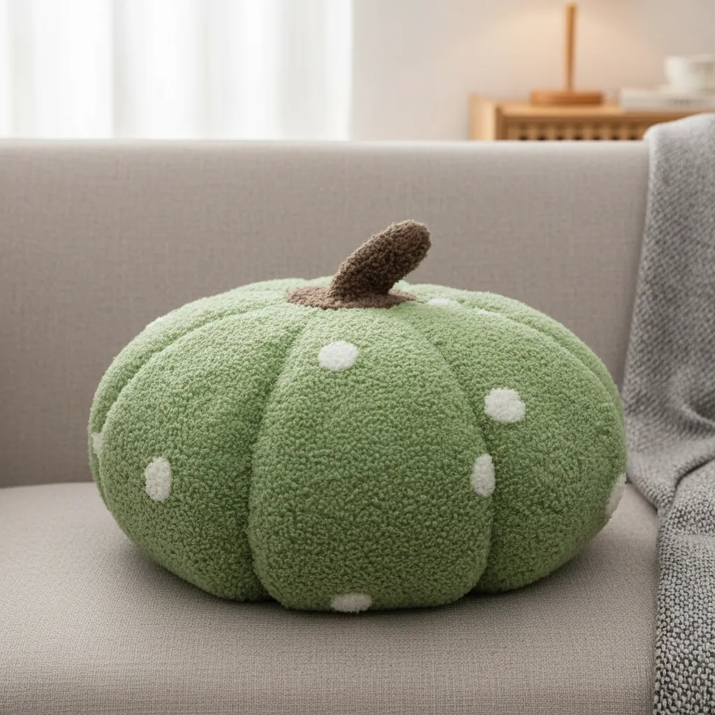 Cojin Decorativo Forma Calabaza 40x40cm Suave Y Colorido-4