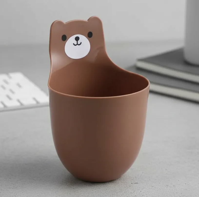 Organizador De Oso De Escritorio De Plastico 3psc-2