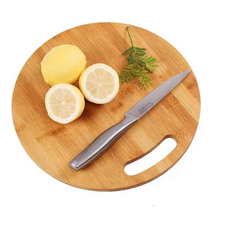 Set X3 Tabla De Picar Redonda De Bamb-3