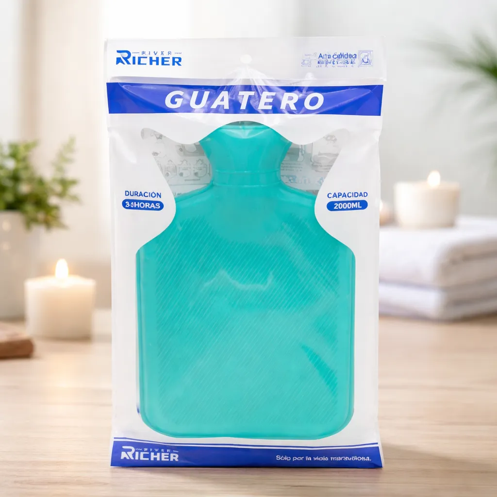 Set 2 Guatero De Goma Para Agua Caliente 2 Litros Aleartorio-2